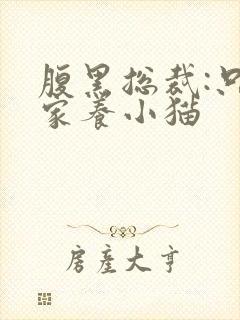 腹黑总裁:只疼家养小猫