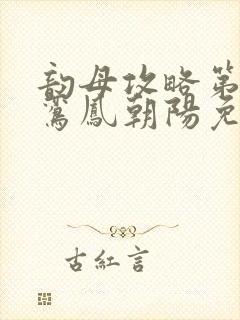 韵母攻略第二部鸾凤朝阳免费阅读