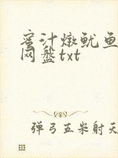 蜜汁炖鱿鱼百度网盘txt