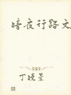 暗夜行路文集