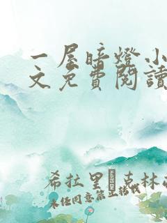 一屋暗灯小说全文免费阅读txt