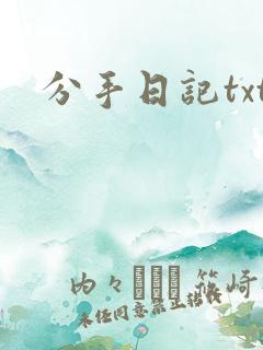 分手日记txt