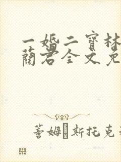 一婚二宝林羞寒蔺君全文免费阅读小说