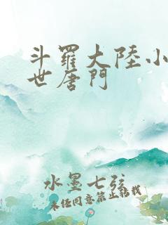 斗罗大陆小说绝世唐门
