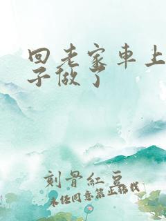 回老家车上和儿子做了