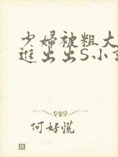 少妇被粗大猛进进出出S小说