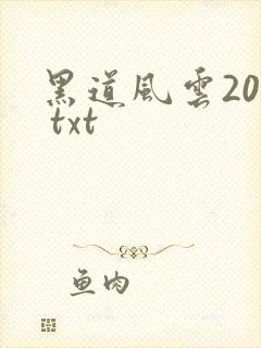 黑道风云20年 txt