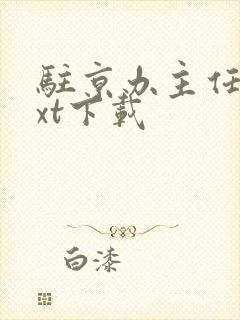 驻京办主任2txt下载