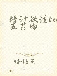精汁欲液txt五花肉
