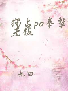 独占po拳击馆老板