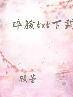 碎脸txt下载