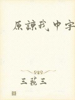 原谅我中字
