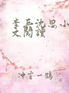 李兵沈思小说全文阅读