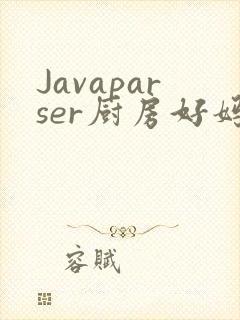 Javaparser厨房好妈妈