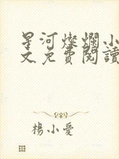 星河灿烂小说全文免费阅读