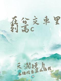 在公交车里c弄到高c