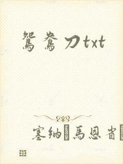 鸳鸯刀txt