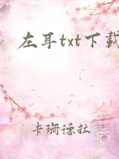 左耳txt下载