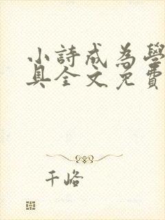 小诗成为学校教具全文免费阅读无弹窗