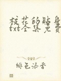 校花的贴身保镖txt全集免费下载