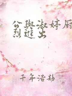 公与淑婷厨房猛烈进出