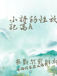 小诗的性放荡日记高h
