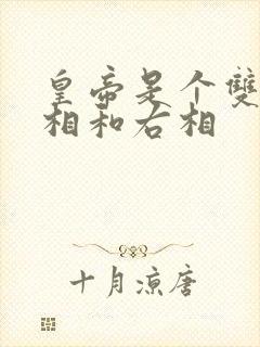 皇帝是个双被左相和右相