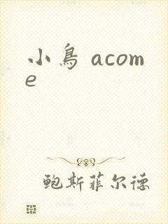 小鸟 acome
