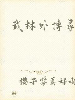 武林外传寻宝