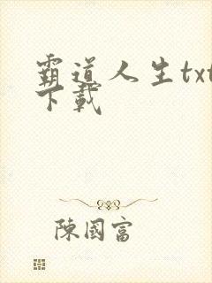 霸道人生txt下载