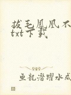 拔毛凤凰不如鸡txt下载