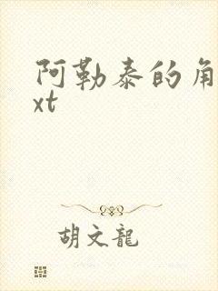 阿勒泰的角落txt