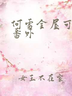 何处金屋可藏娇番外