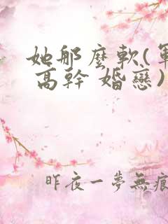 她那么软(军婚 高干 婚恋)完结