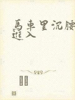 马车里沉腰缓缓进入