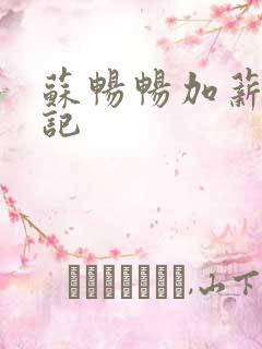 苏畅畅加薪奋斗记