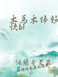 木马木棒动得好快bl