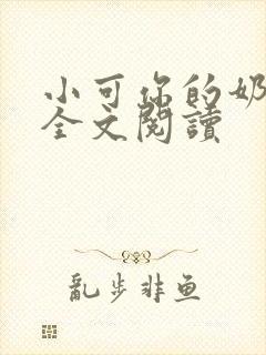 小可你的奶真大全文阅读