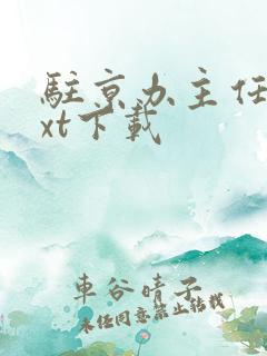 驻京办主任3txt下载