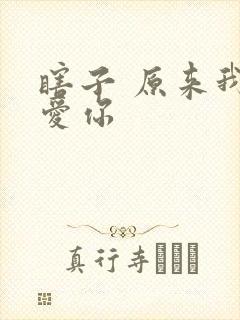 瞎子 原来我很爱你