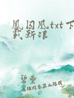 凤囚凰txt下载新浪