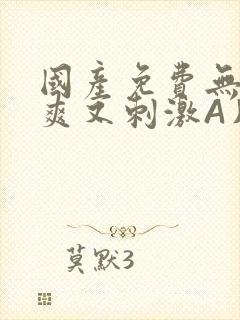 国产免费无码又爽又刺激A片小说