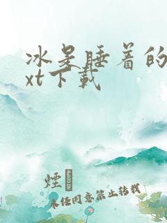 冰是睡着的水txt下载