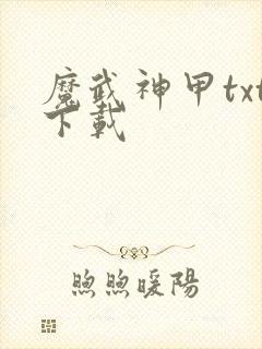 魔武神甲txt下载