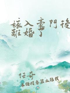 嫁入豪门后我又离婚了