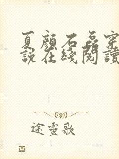 夏颜石磊穿越小说在线阅读