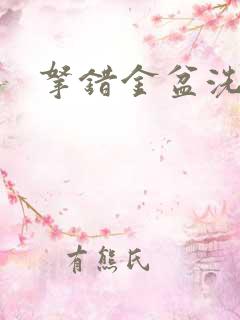 拿错金盆洗错手