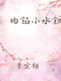 肉馅小水饺小说