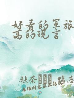 好看的军旅肉质高的现言