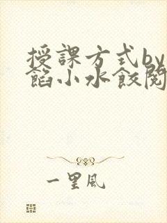 授课方式by肉馅小水饺阅读